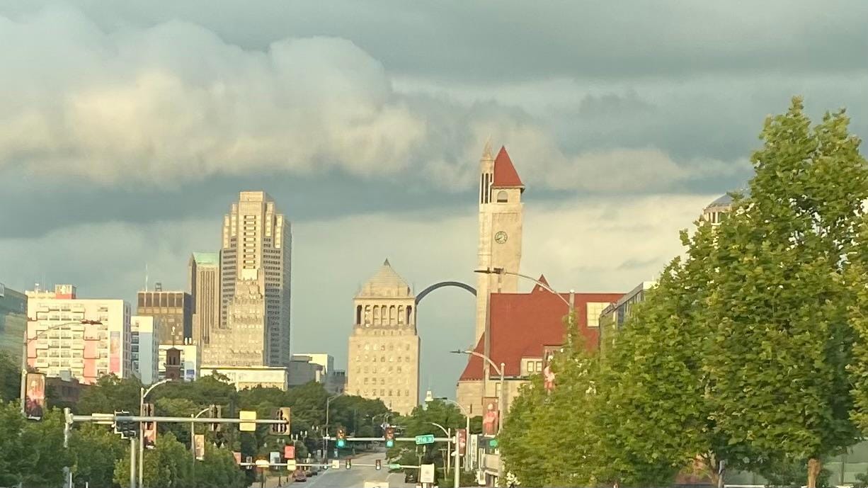 Heading to the city for dinner.