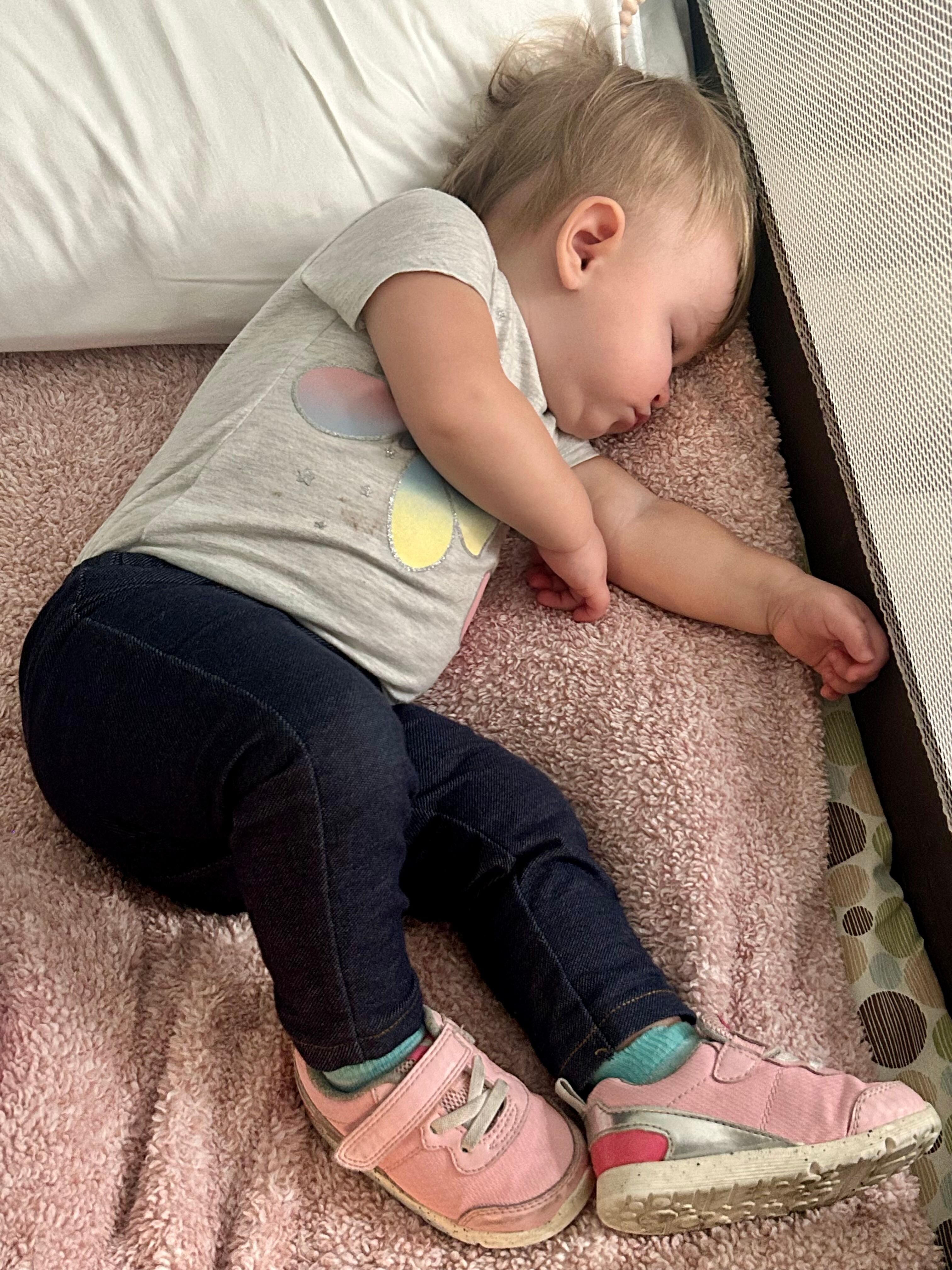 Pack and play worked perfectly for naps.  