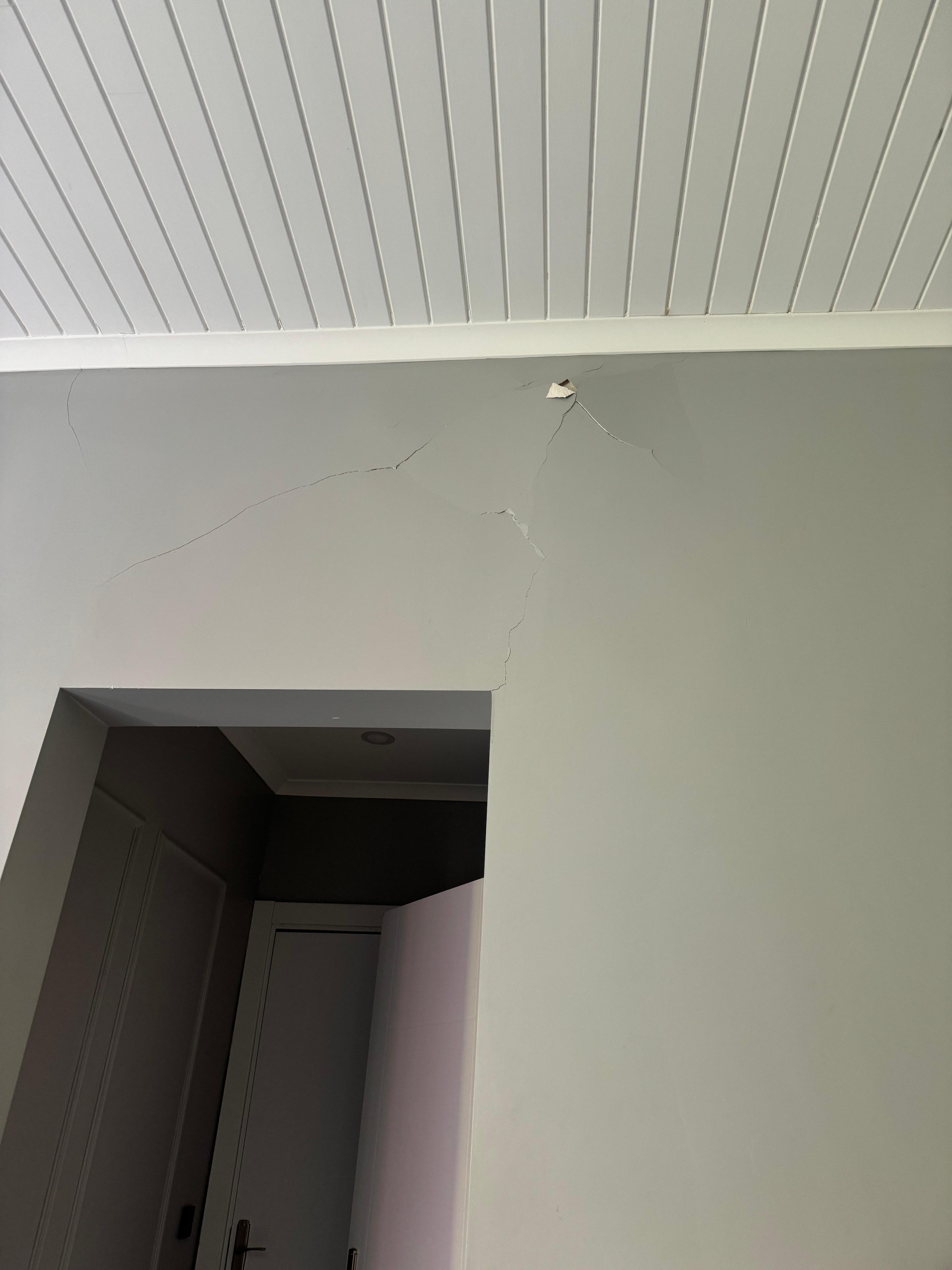 Plaster falling off 