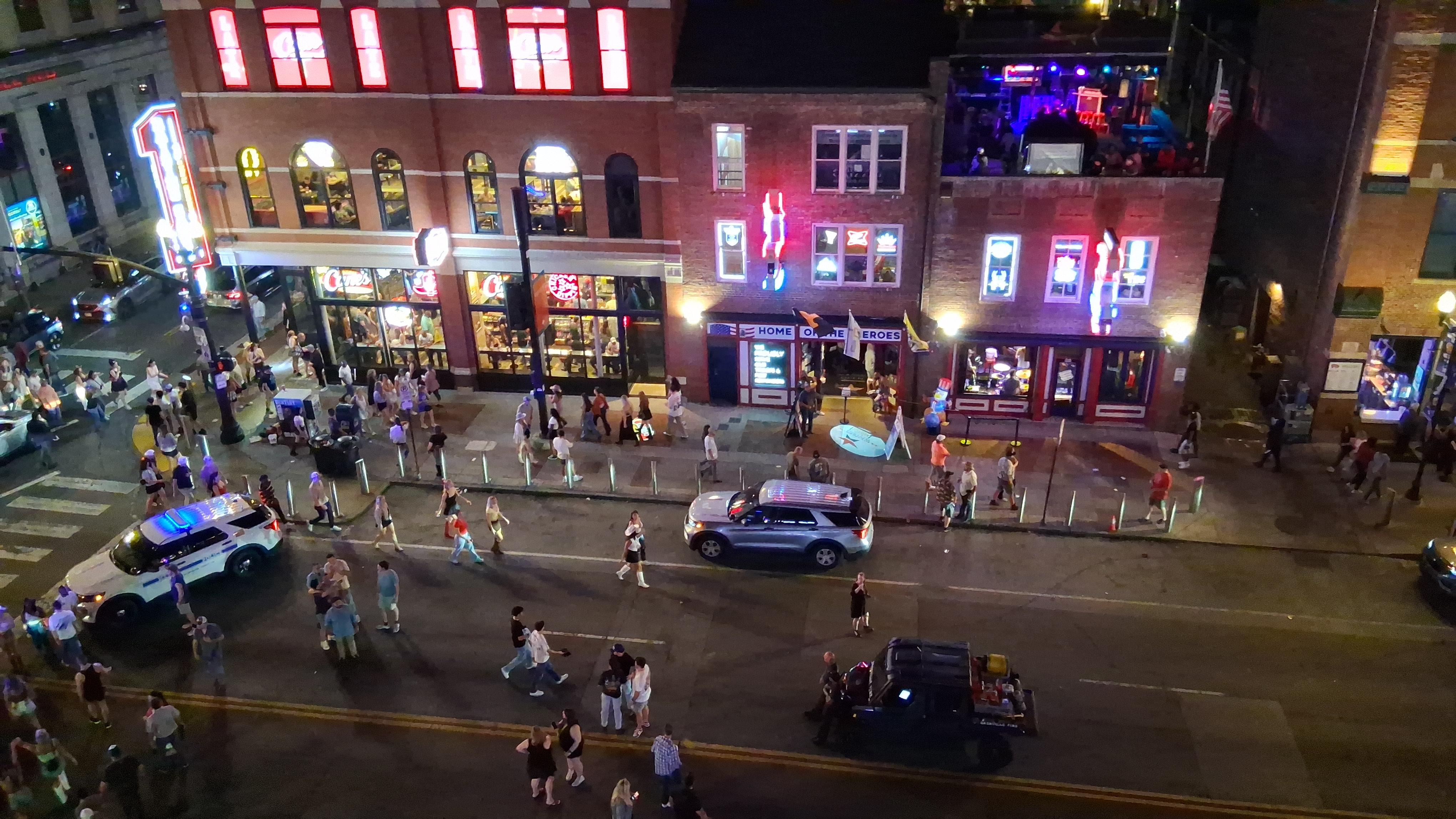 From the Moxie rooftop overlooking the craziness on Broadway