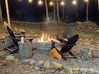 The owner left plenty of firewood.