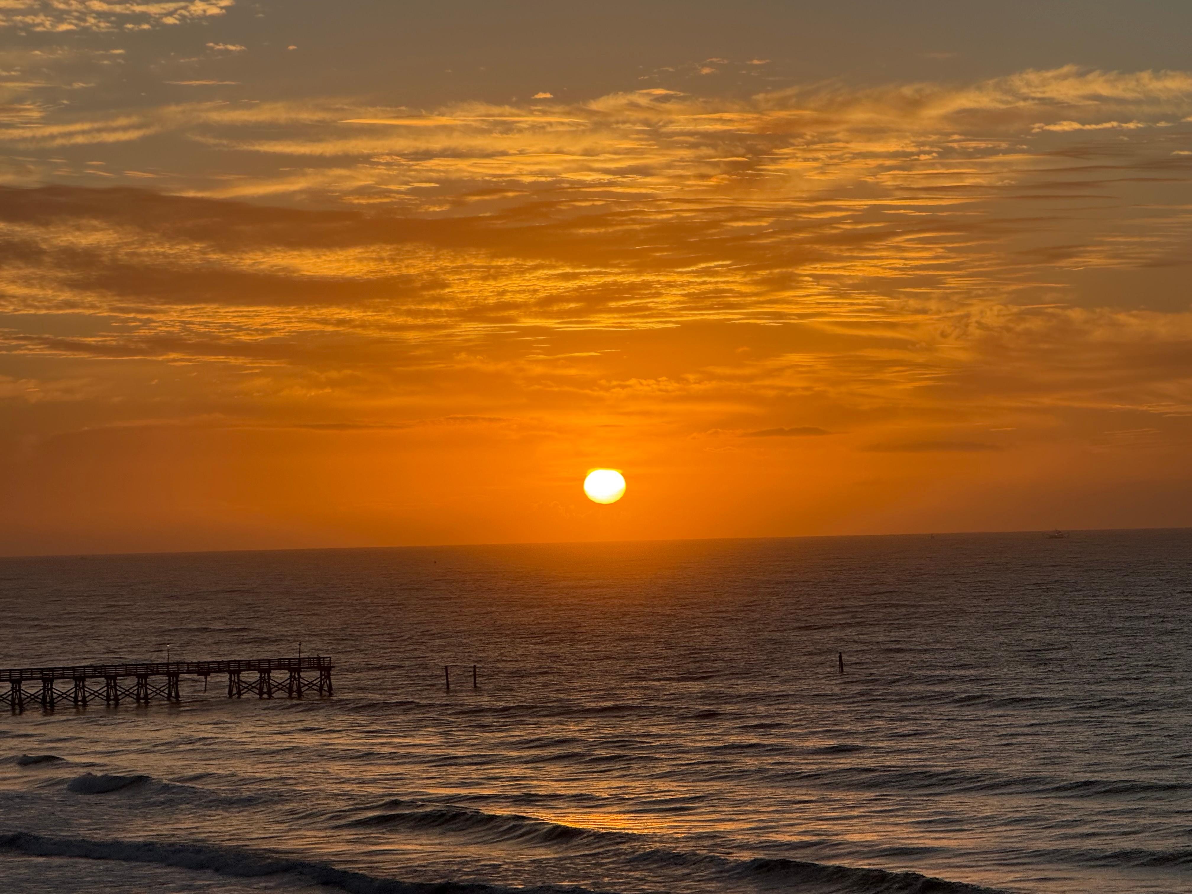 Beautiful sunrises from the balcony