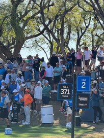 View from the patio on tournament day.