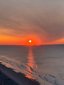 Myrtle Beach sunrise, view from balcony.