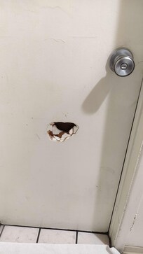 Broken door