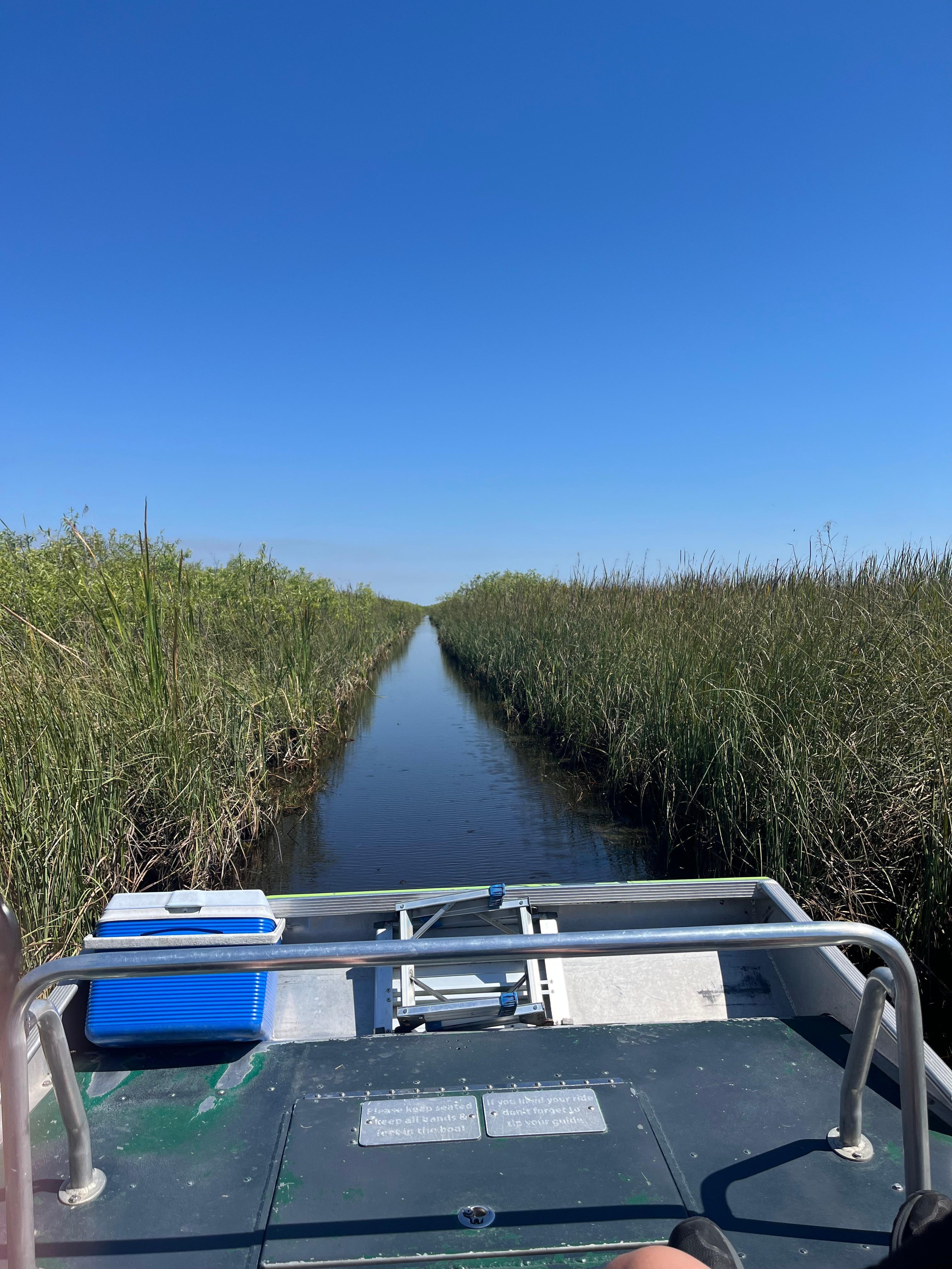 Airboat tour in the Everglades