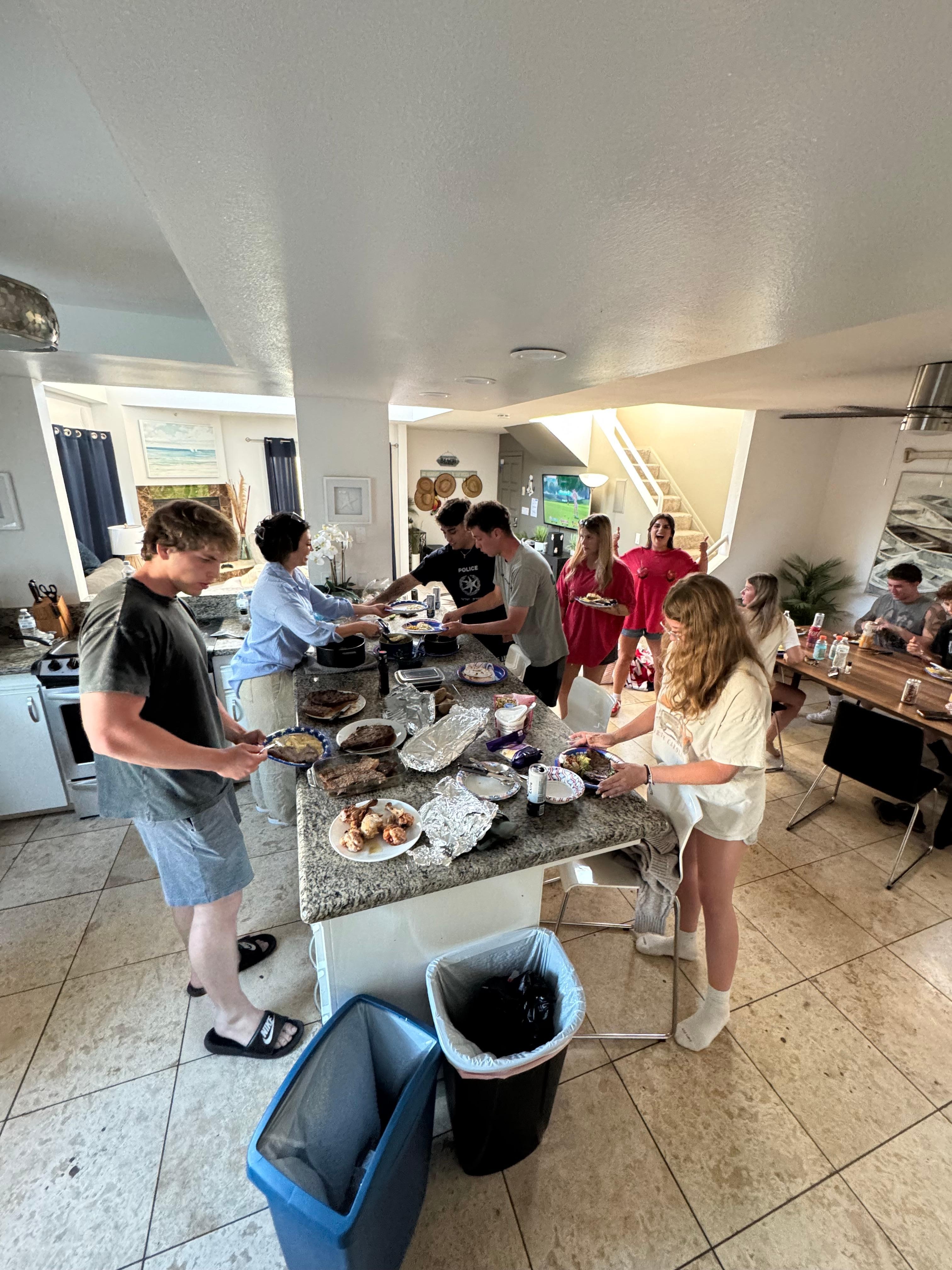 Plenty of kitchen space for cooking! 