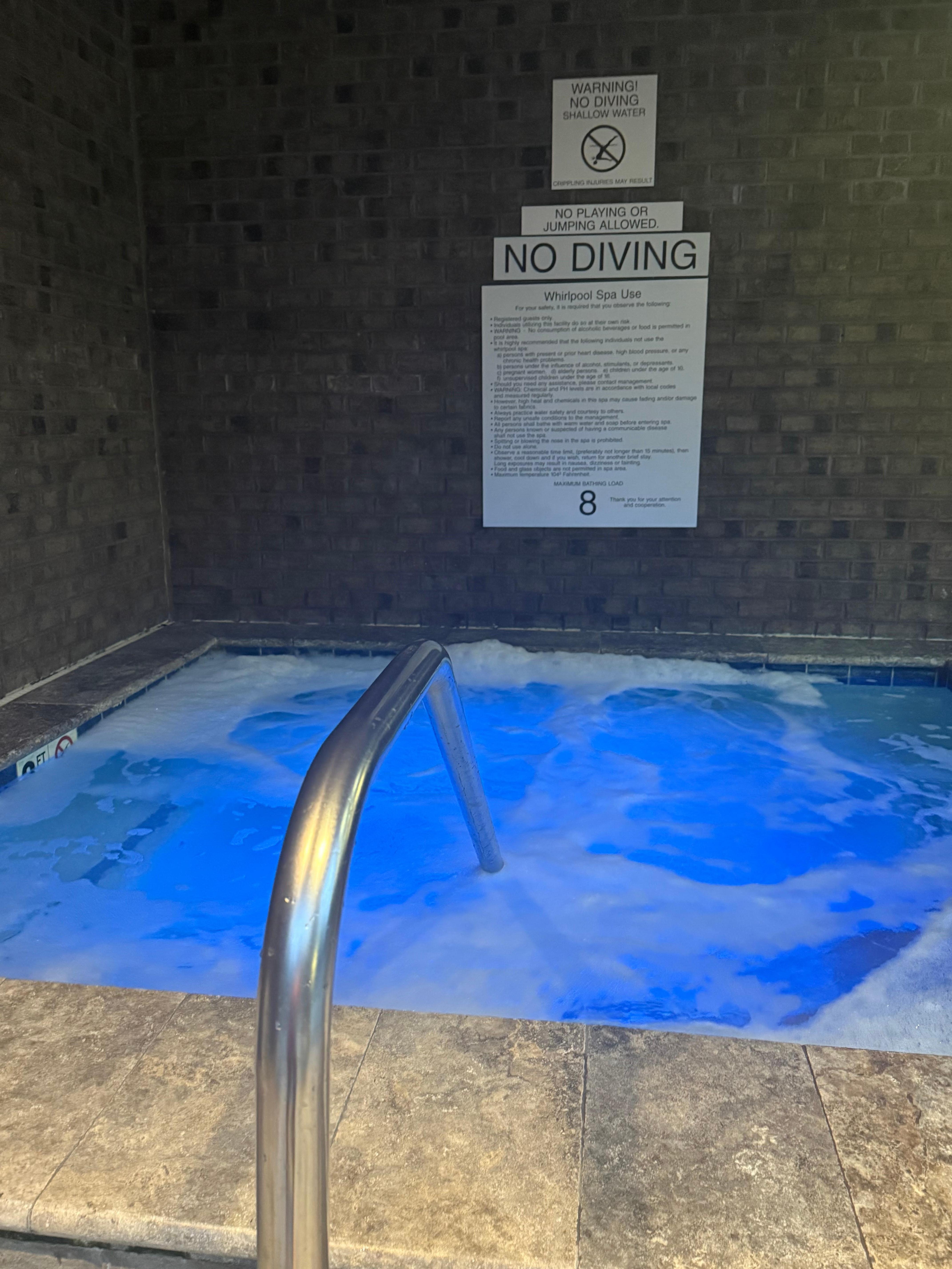 Beautiful large hot tub seats up to 8 people