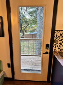 Entry door no covering