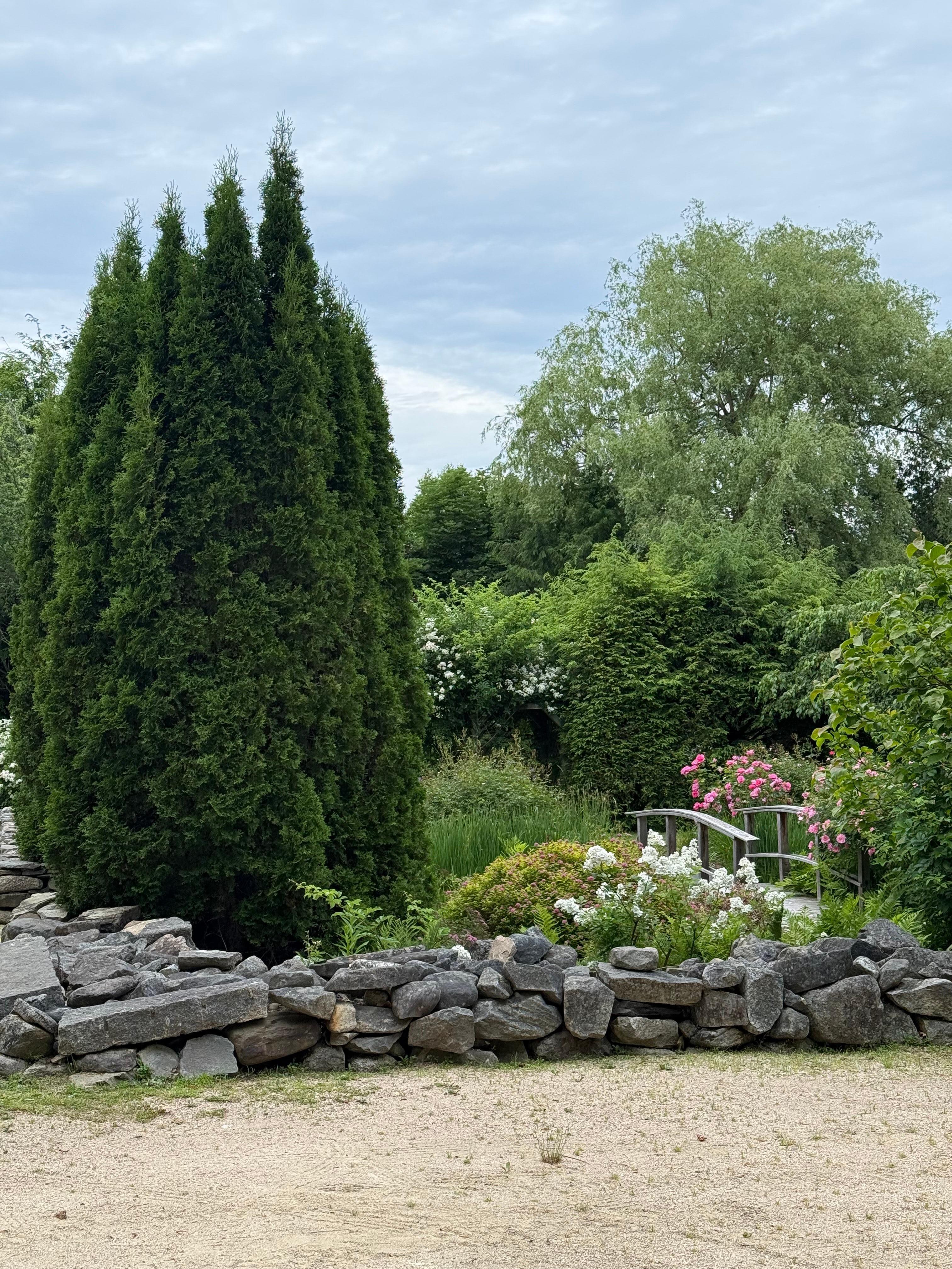 Garden at the Castine Inn, viewed from the street.