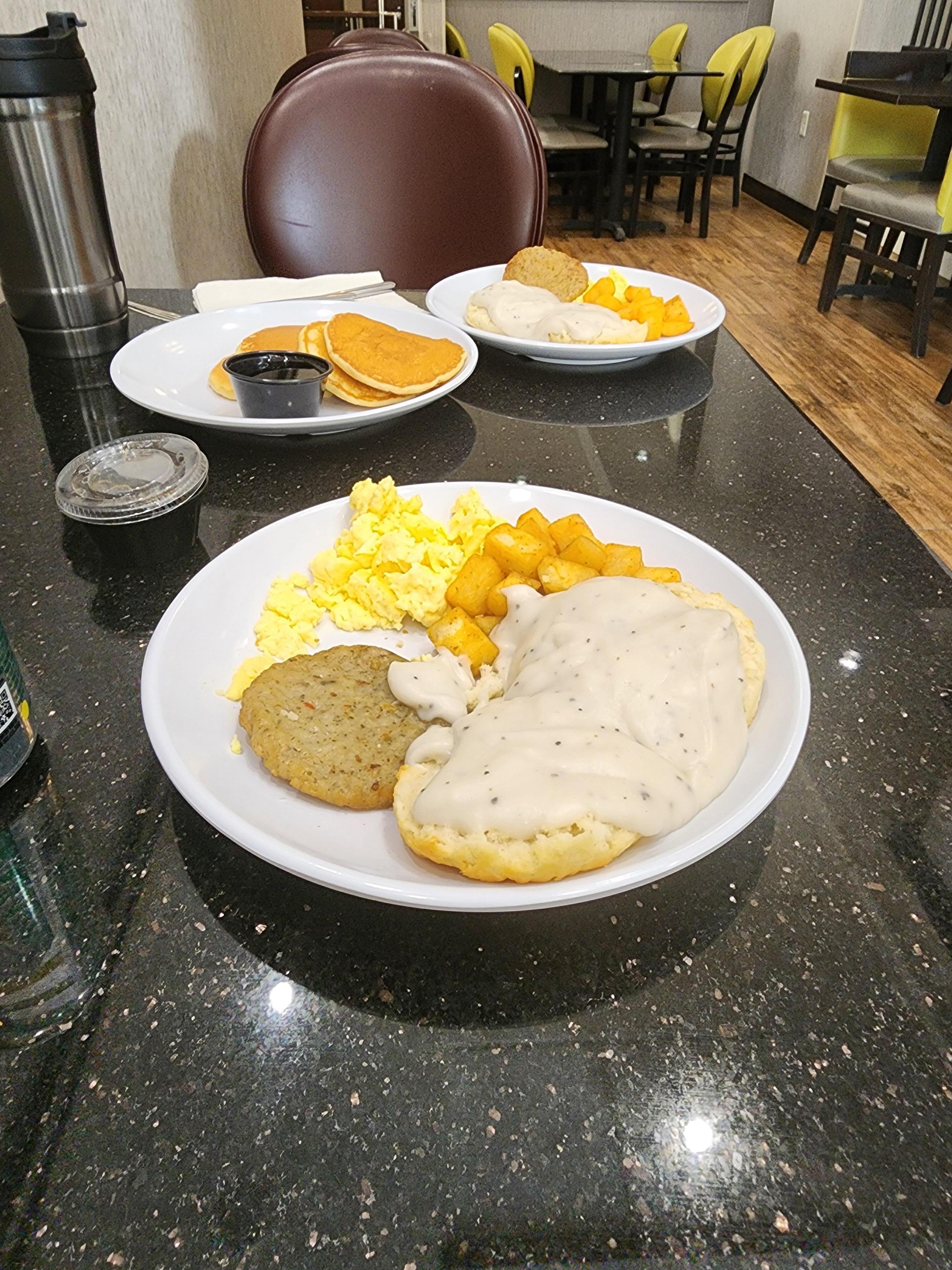 Free breakfast has everything you could want!