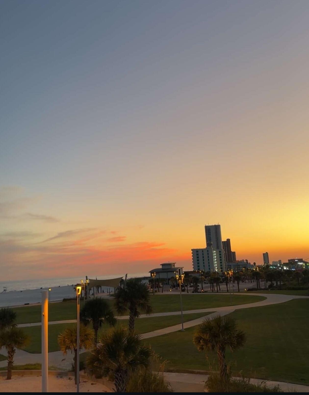 Sunset from the rooftop 