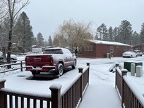 Very excited about the early morning snow! Made for an excellent ski day!