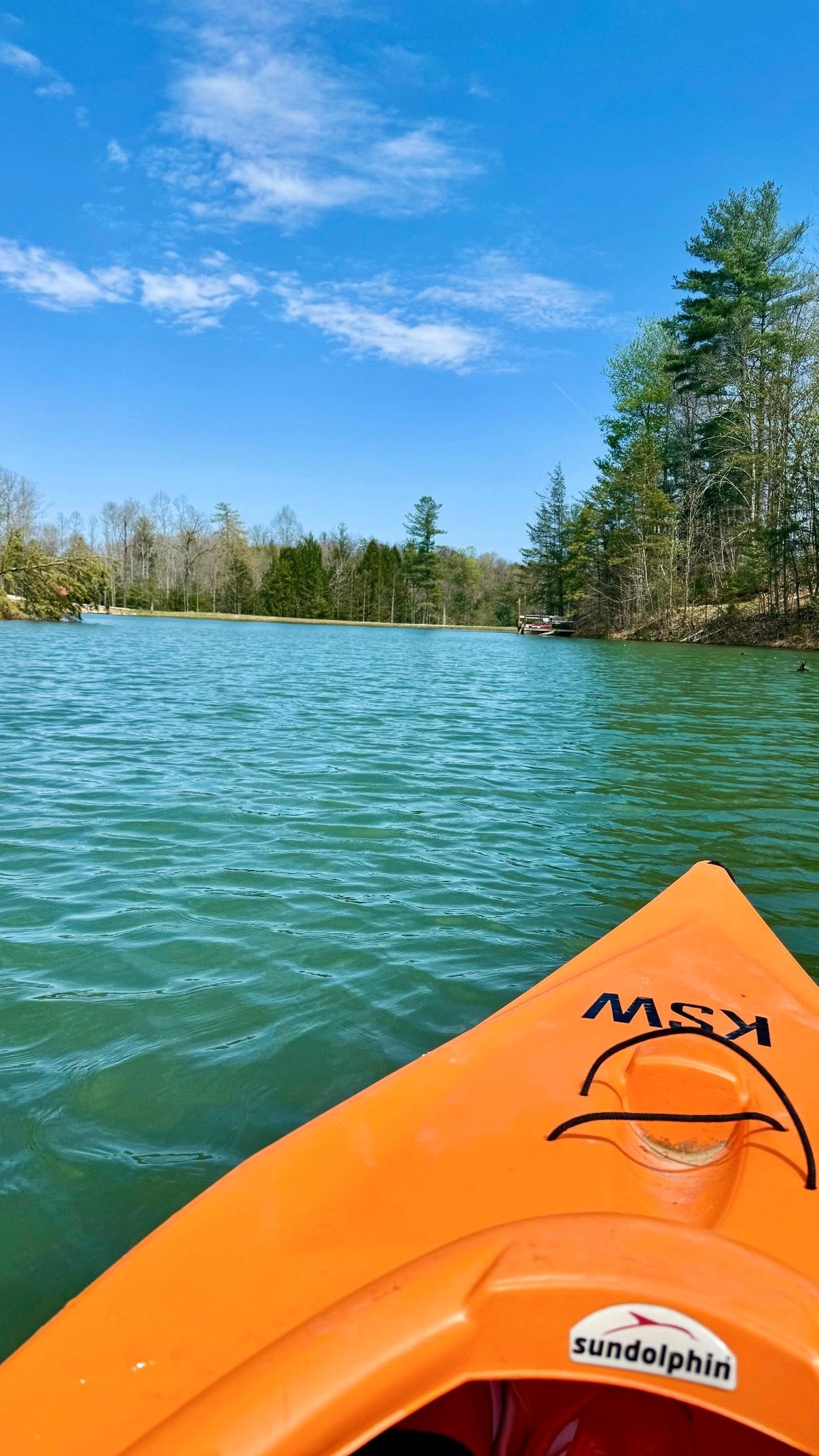 Kayaks are great but not the easiest to get into and out of! They do have a kayak ramp tho to help!