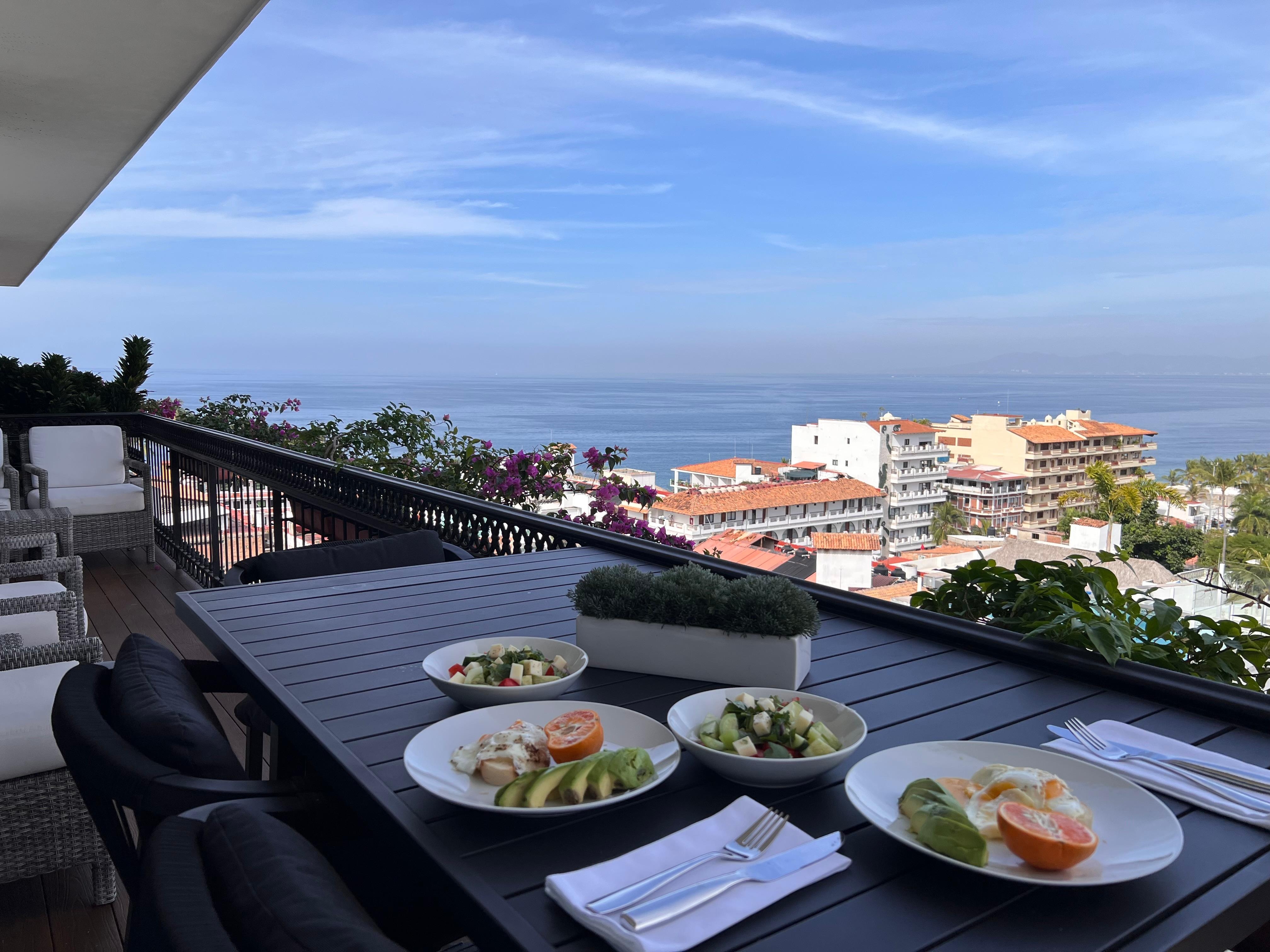 Breakfast with a view