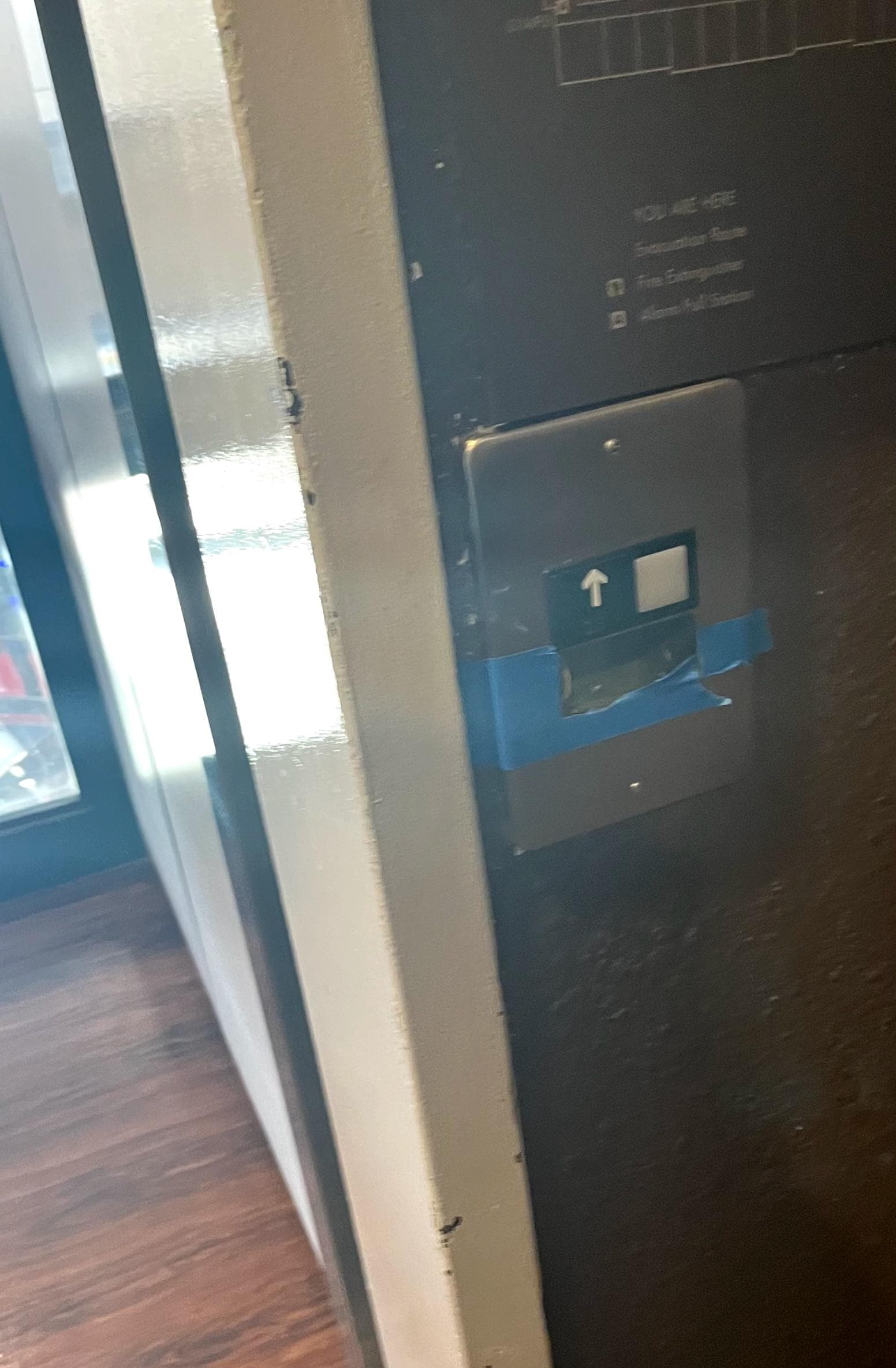 Elevator Button Missing