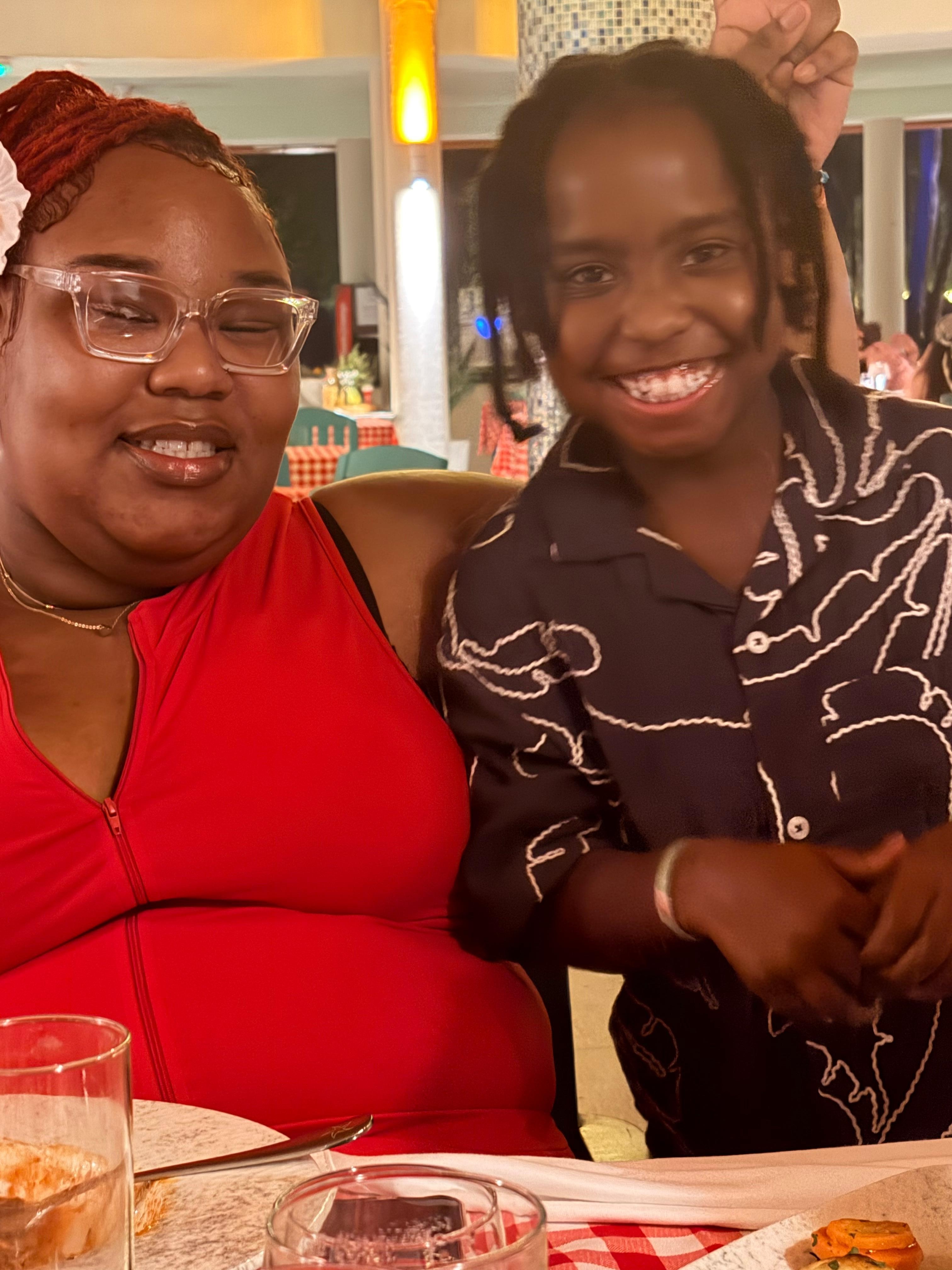 Dinner at the Italian restaurant 