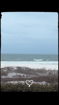 The beach was beautiful