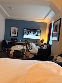 Chilling on the sofa bed