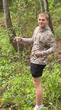 Perch caught in the pond