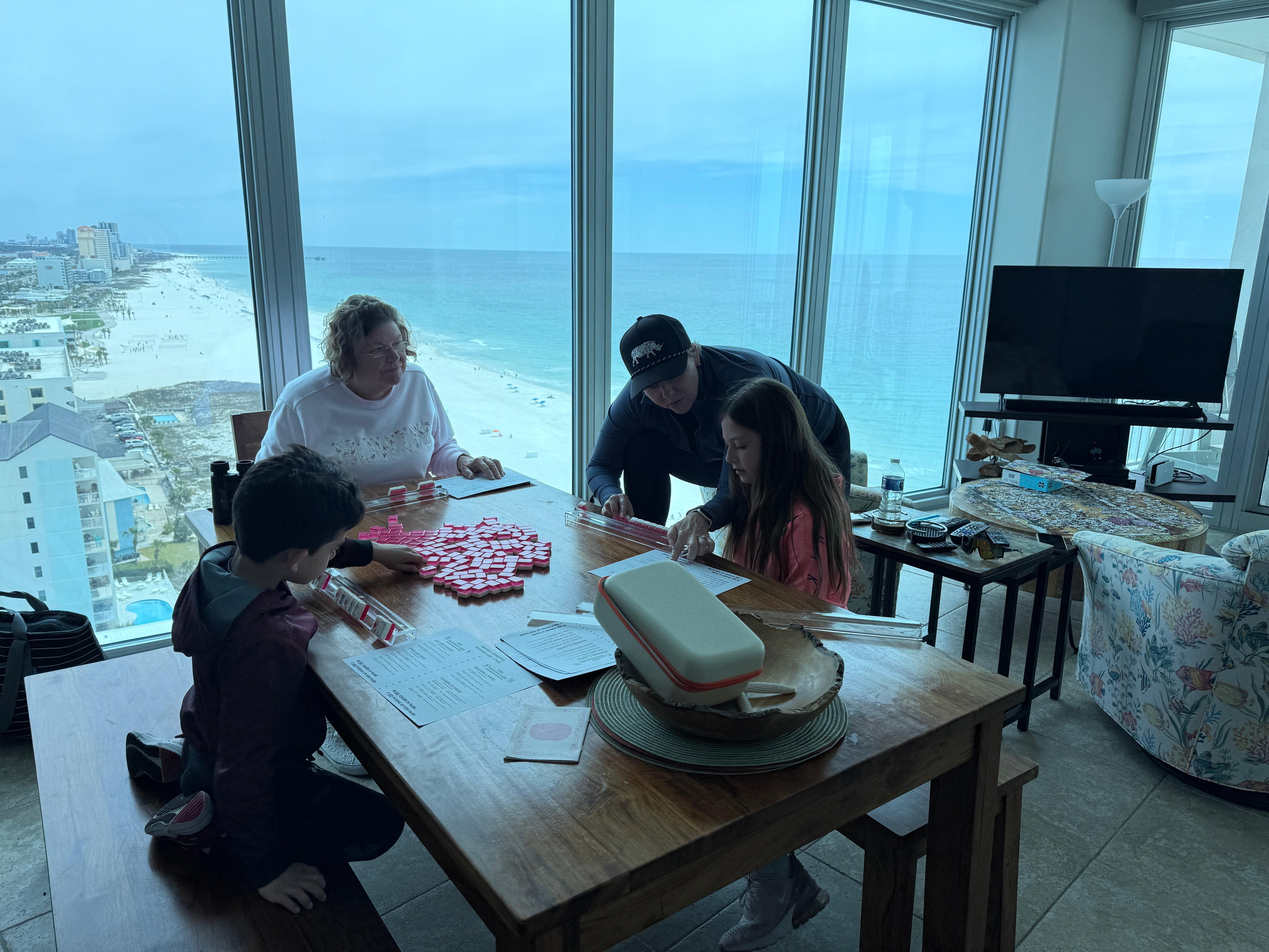 Beautiful views from the living/dining room. 