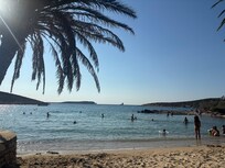 View from beach and taverna 5 minutes from villa