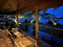 Rear porch time is a must at both sunrise and sunset...