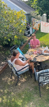 Seafood in the backyard