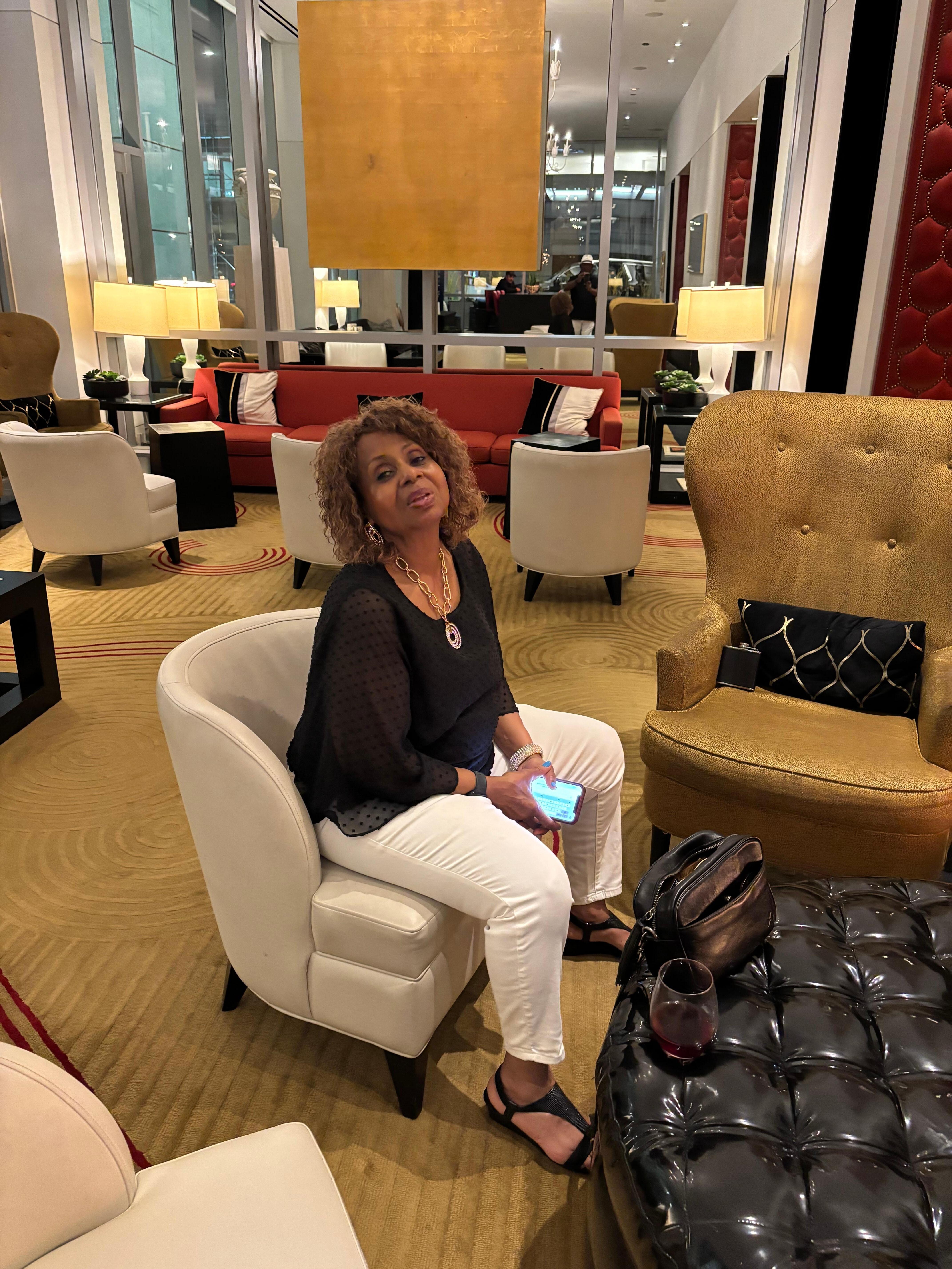 Relaxing in the Lounge 