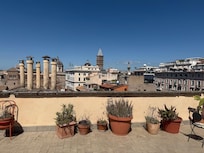 From the rooftop terrace