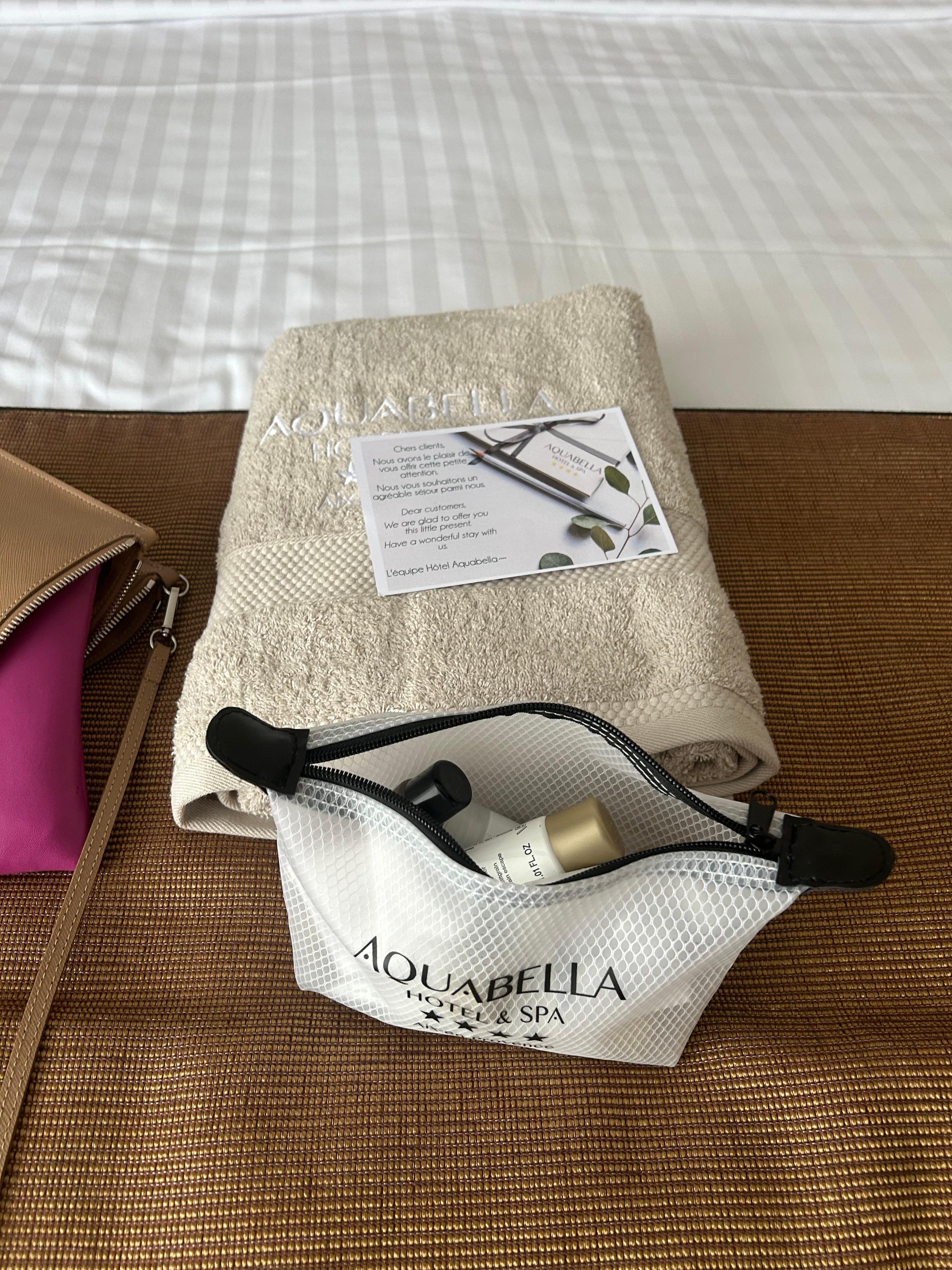 Belle attention , cadeaux d’accueil ! 