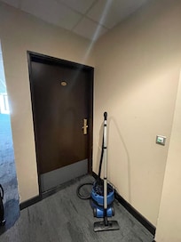 Vacuum cleaner was still there on the next morning