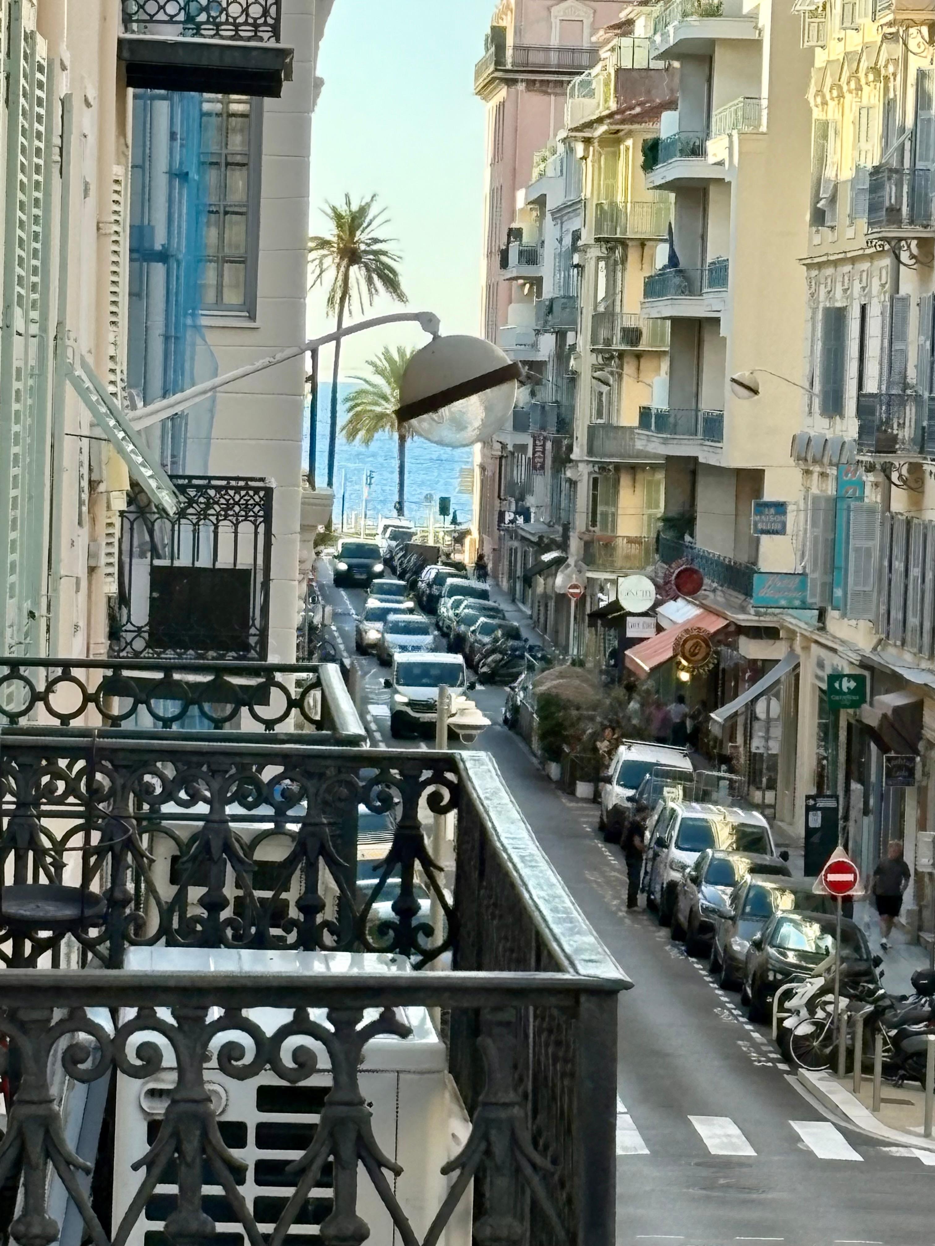 Enjoyed the balcony with a view of the sea.