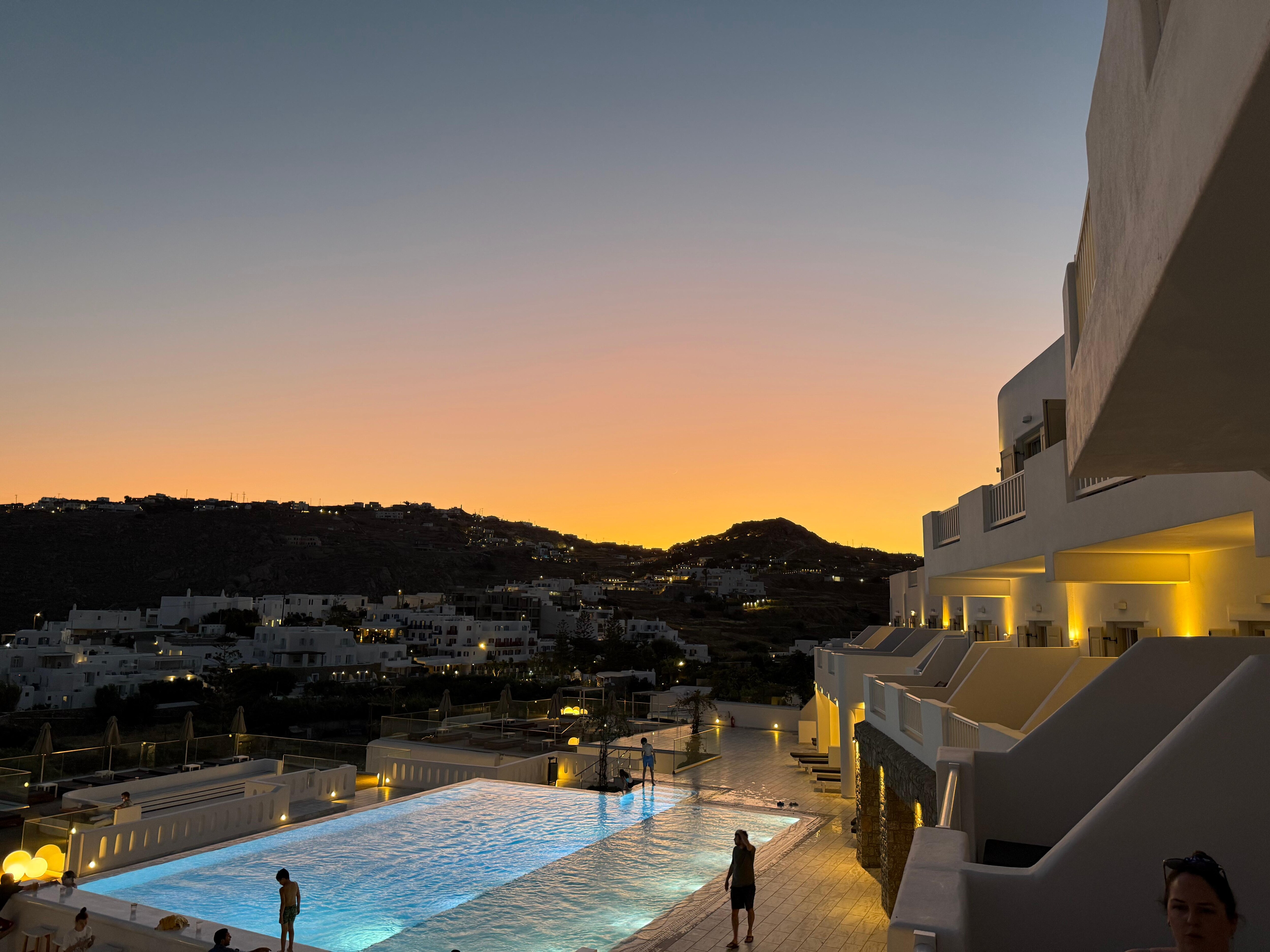 Sunset from room