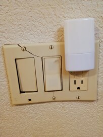 Switch plate was broken....