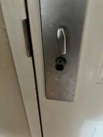Door knob missing son couldn’t get out