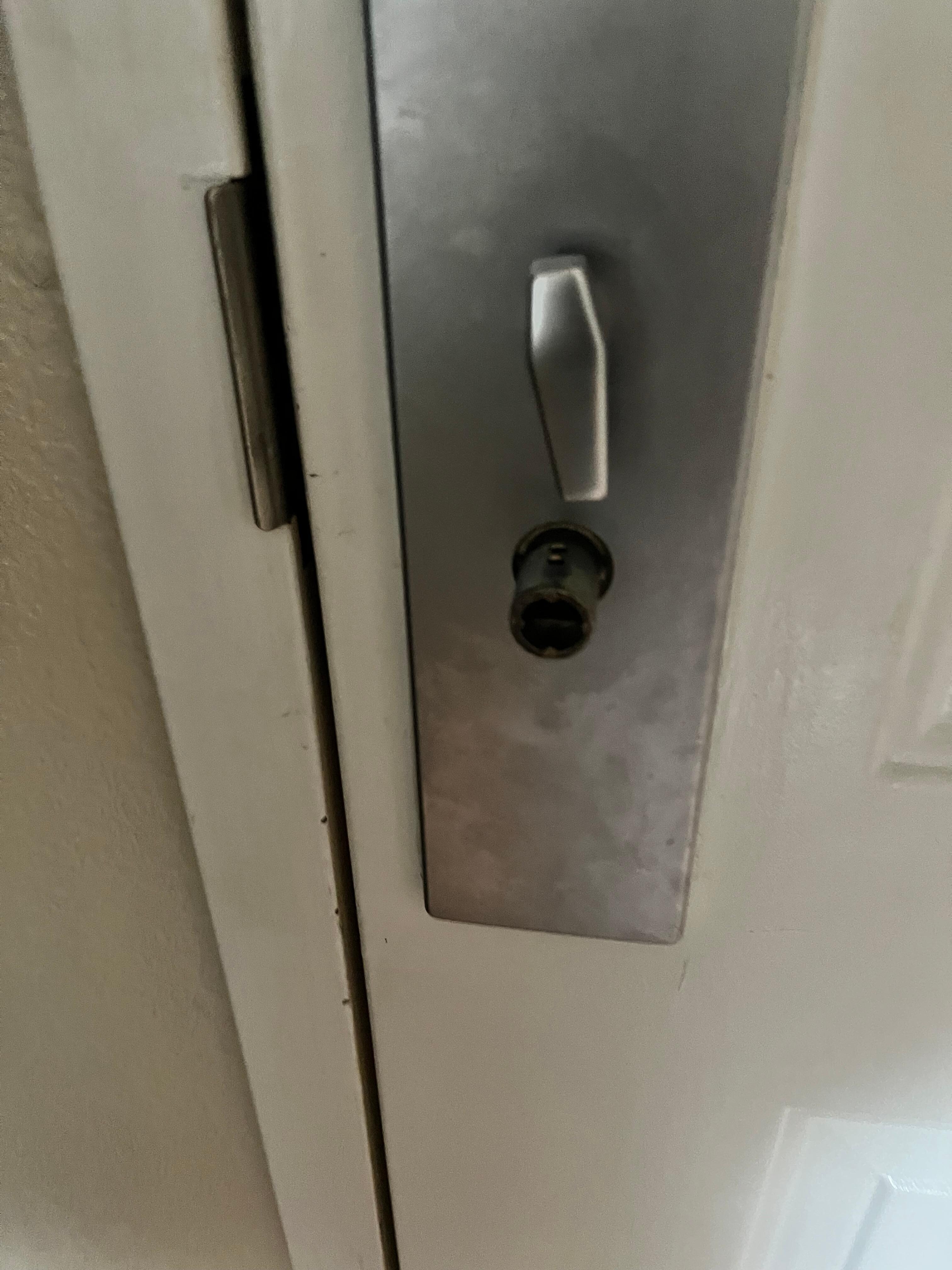Door knob missing son couldn’t get out 