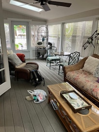 porch (ignore our bag on the floor)