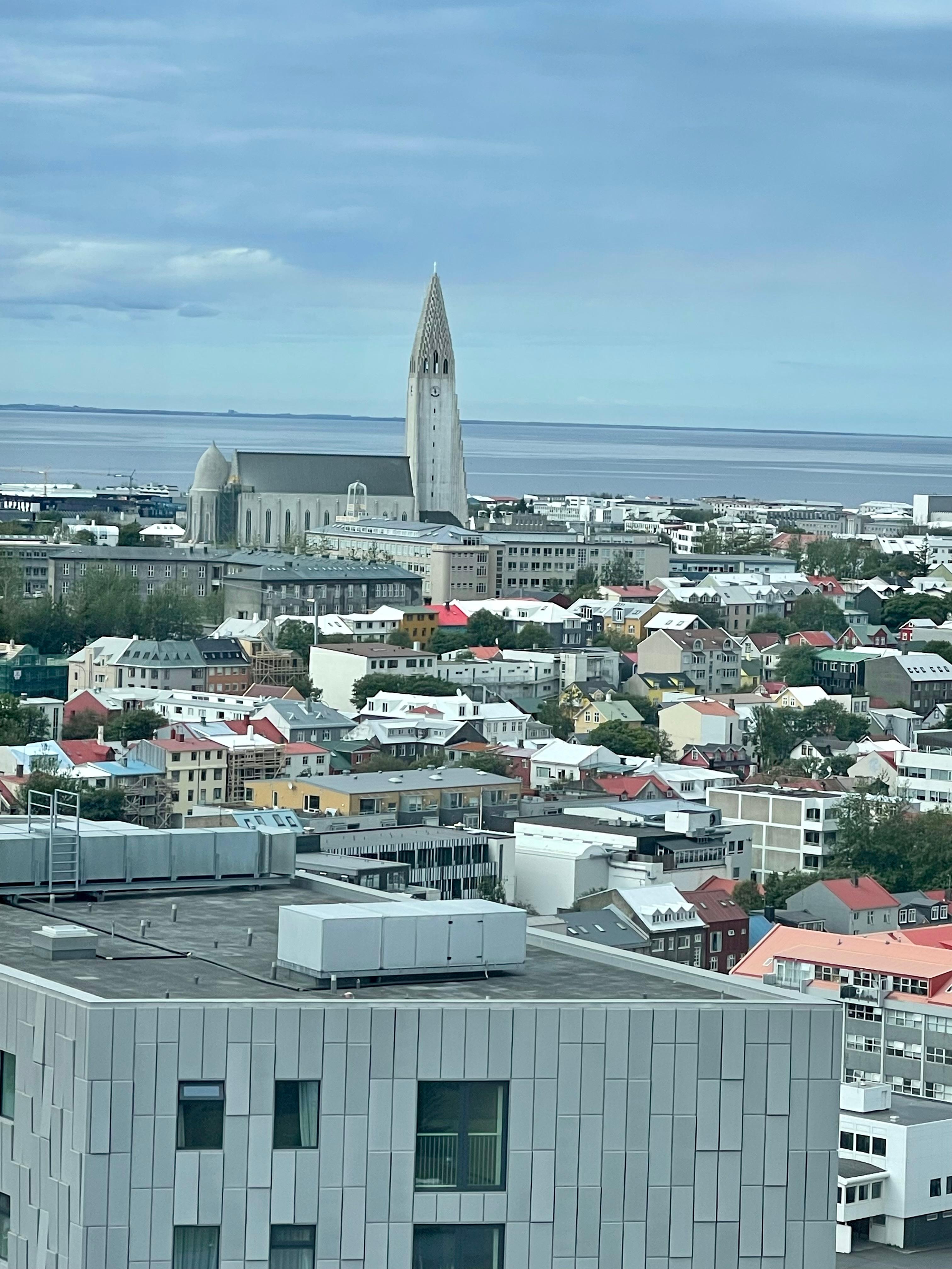 View of Reykjavik from my room