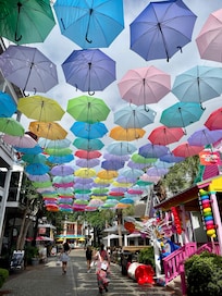 Photo is of the Wharf we took the cart. Lots of food options, ice cream, night life and shopping, games and a carousel.