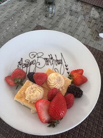 We went to celebrate my birthday and there were no restaurants available for dinner. This is what was offered. We spent a lot of money for this trip.
