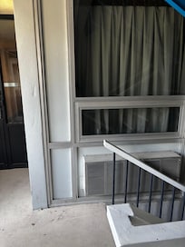 Our room … window was banged on all night