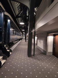 The hallway outside of our room