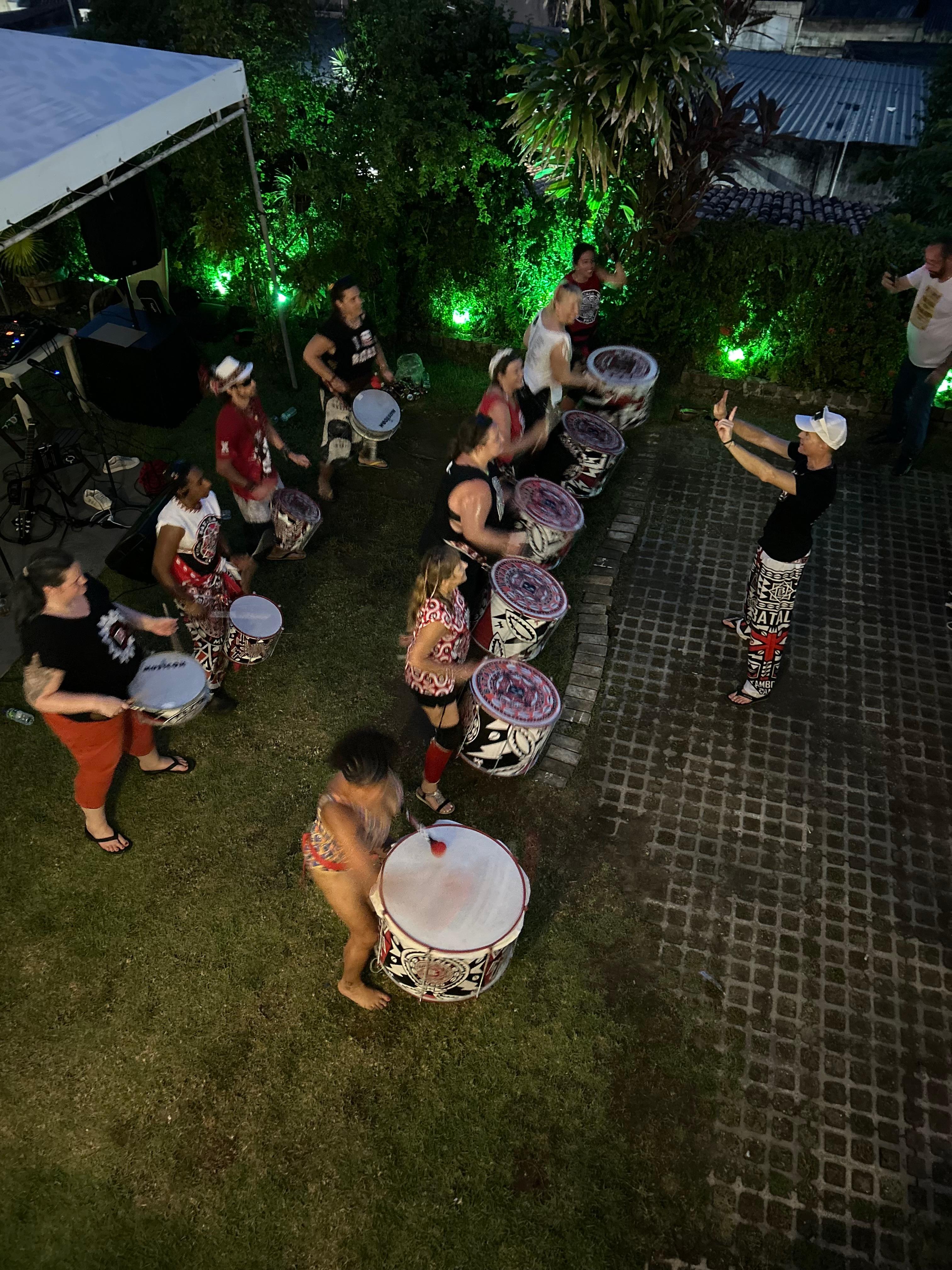 Band playing at Carnaval party