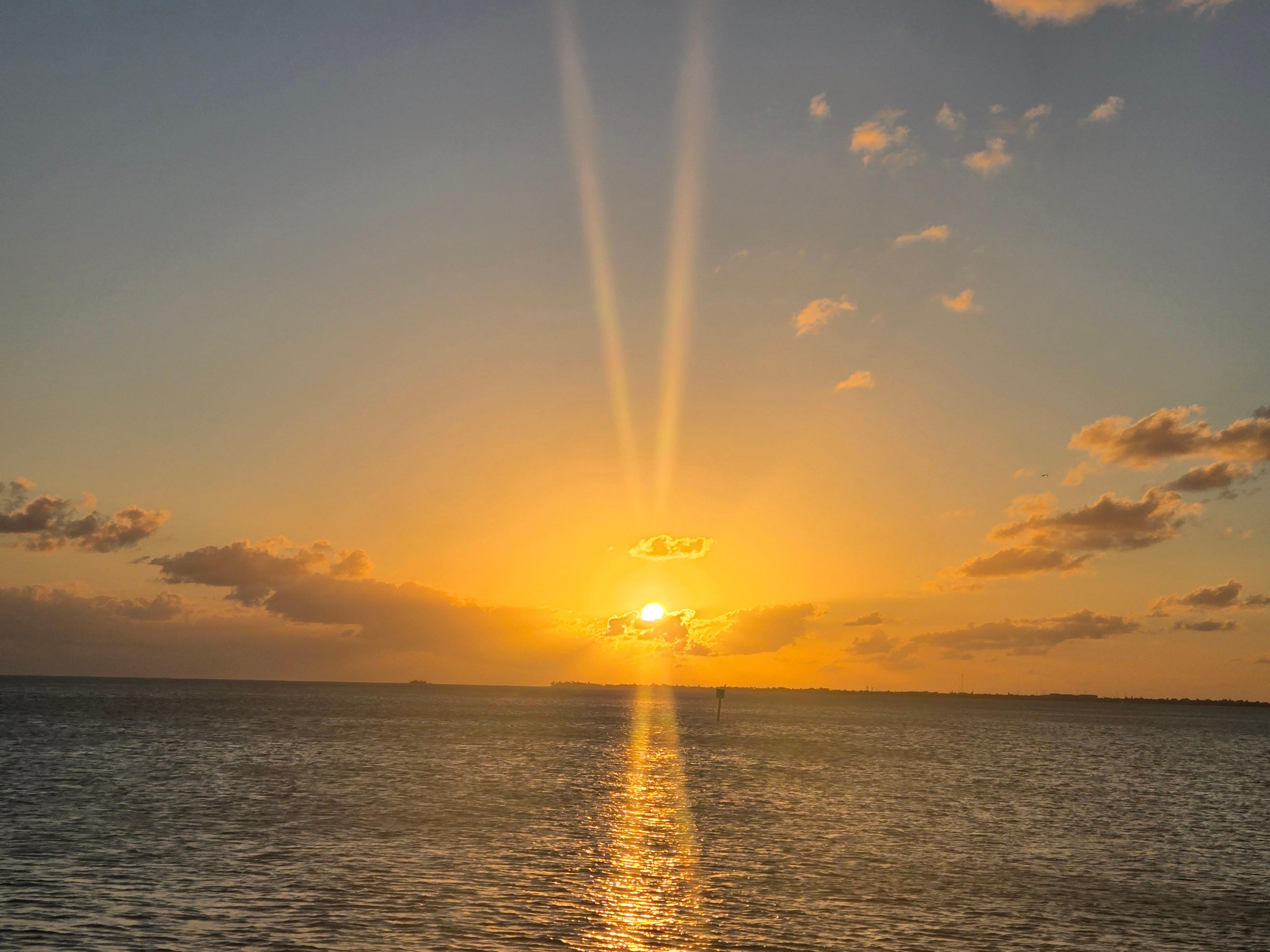 Magnificent sunsets.