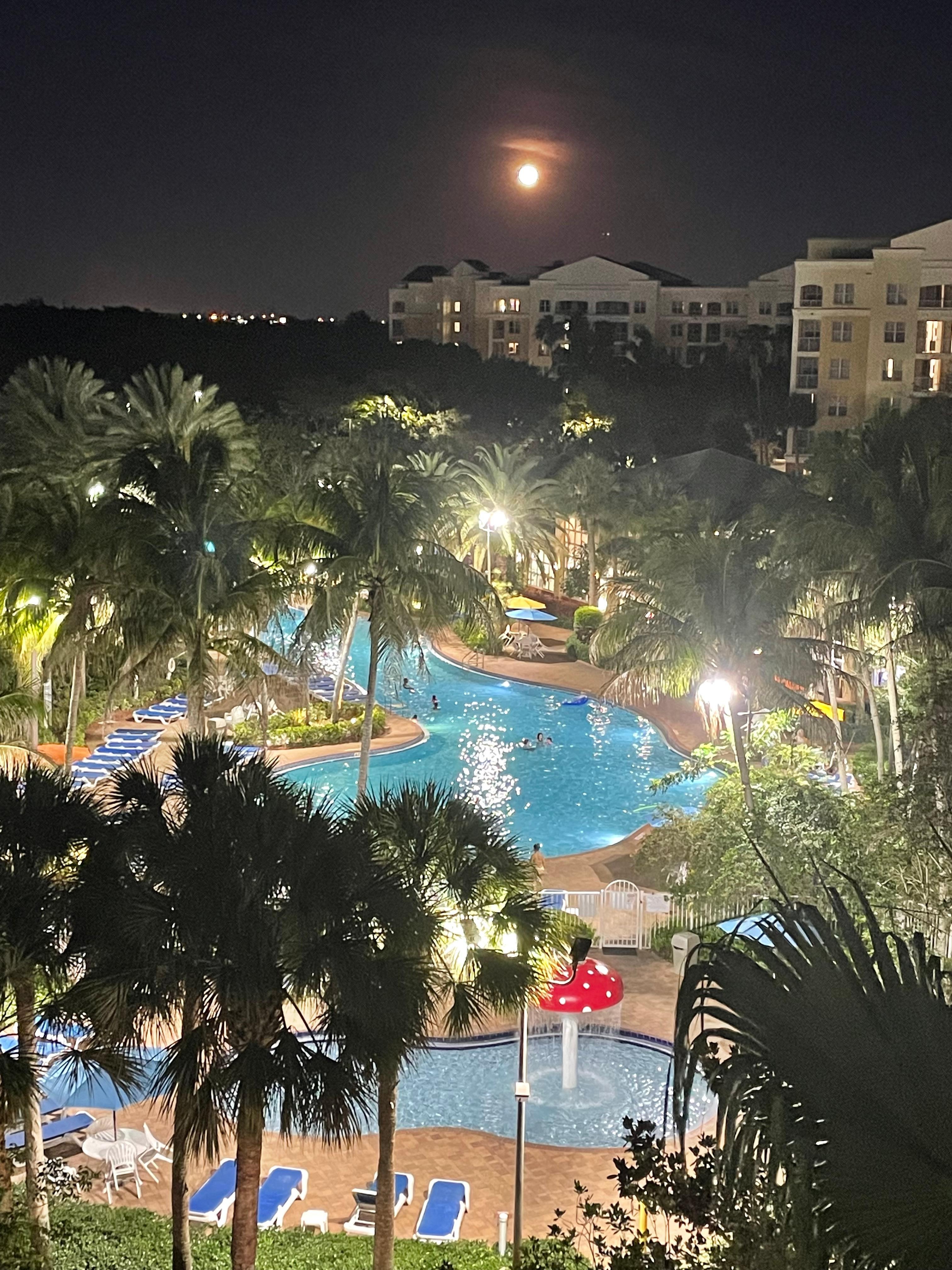 View at night from my balcony