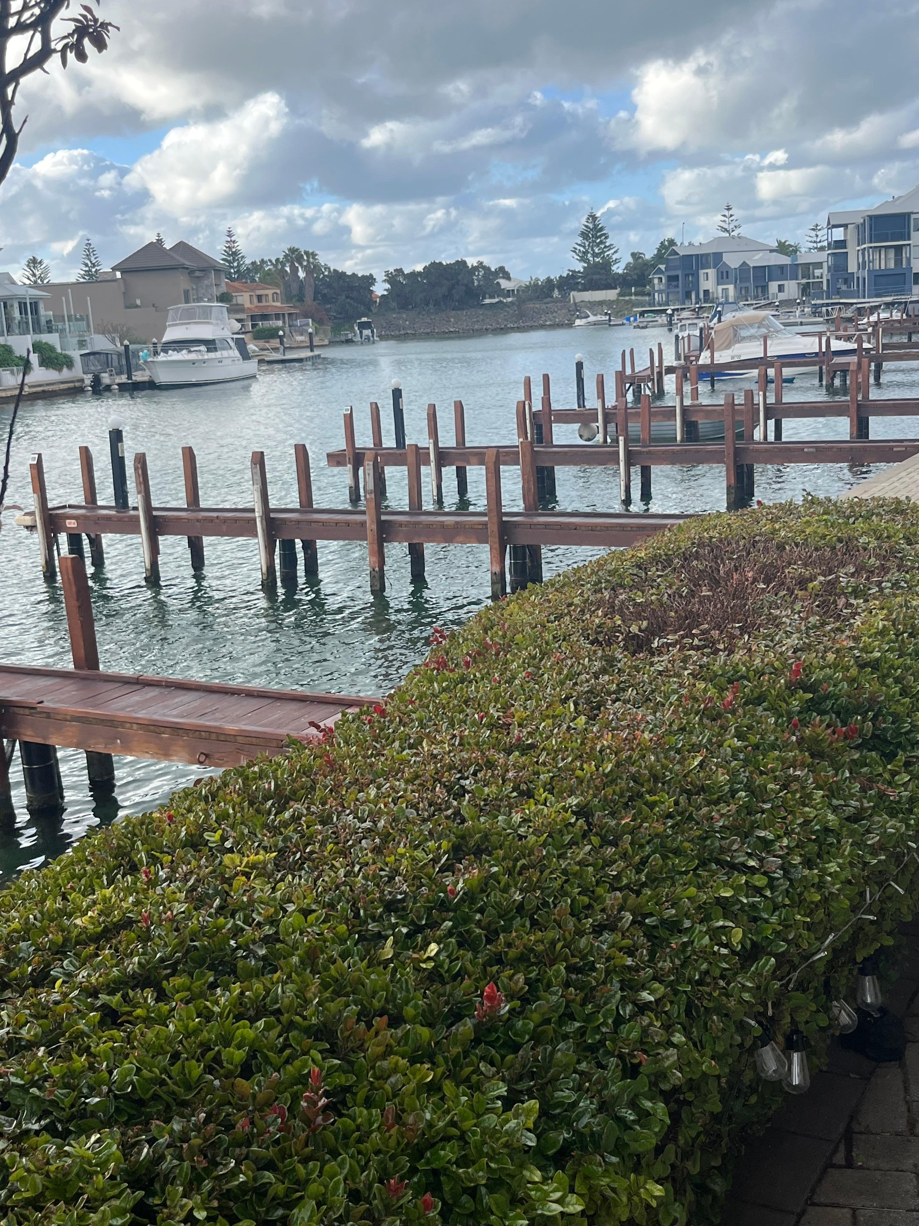 View from living and bedrooms. 