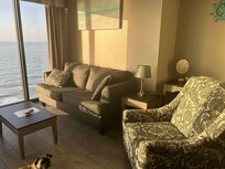 Our puppy loved the beach view!