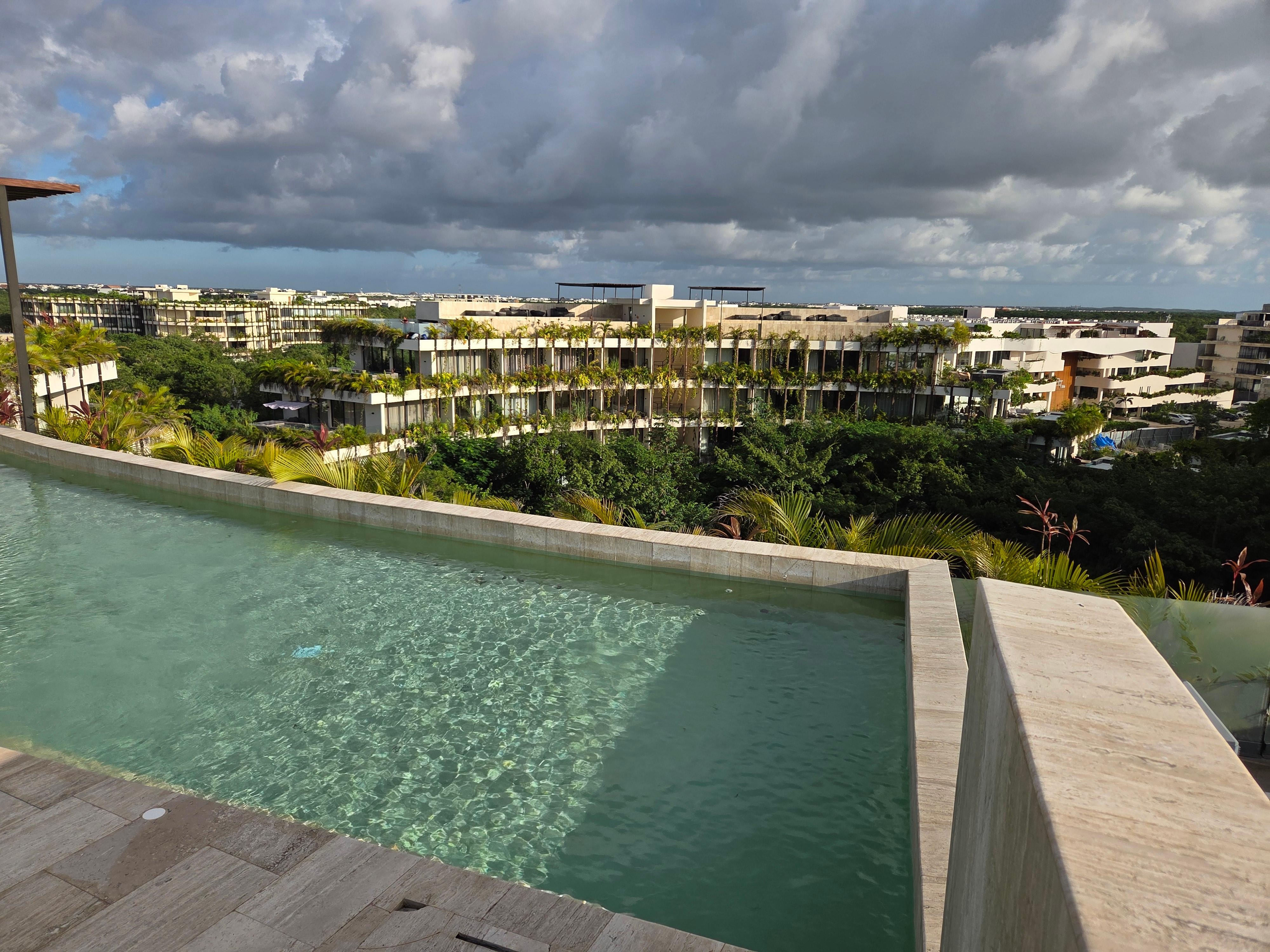Great view from the roof pool