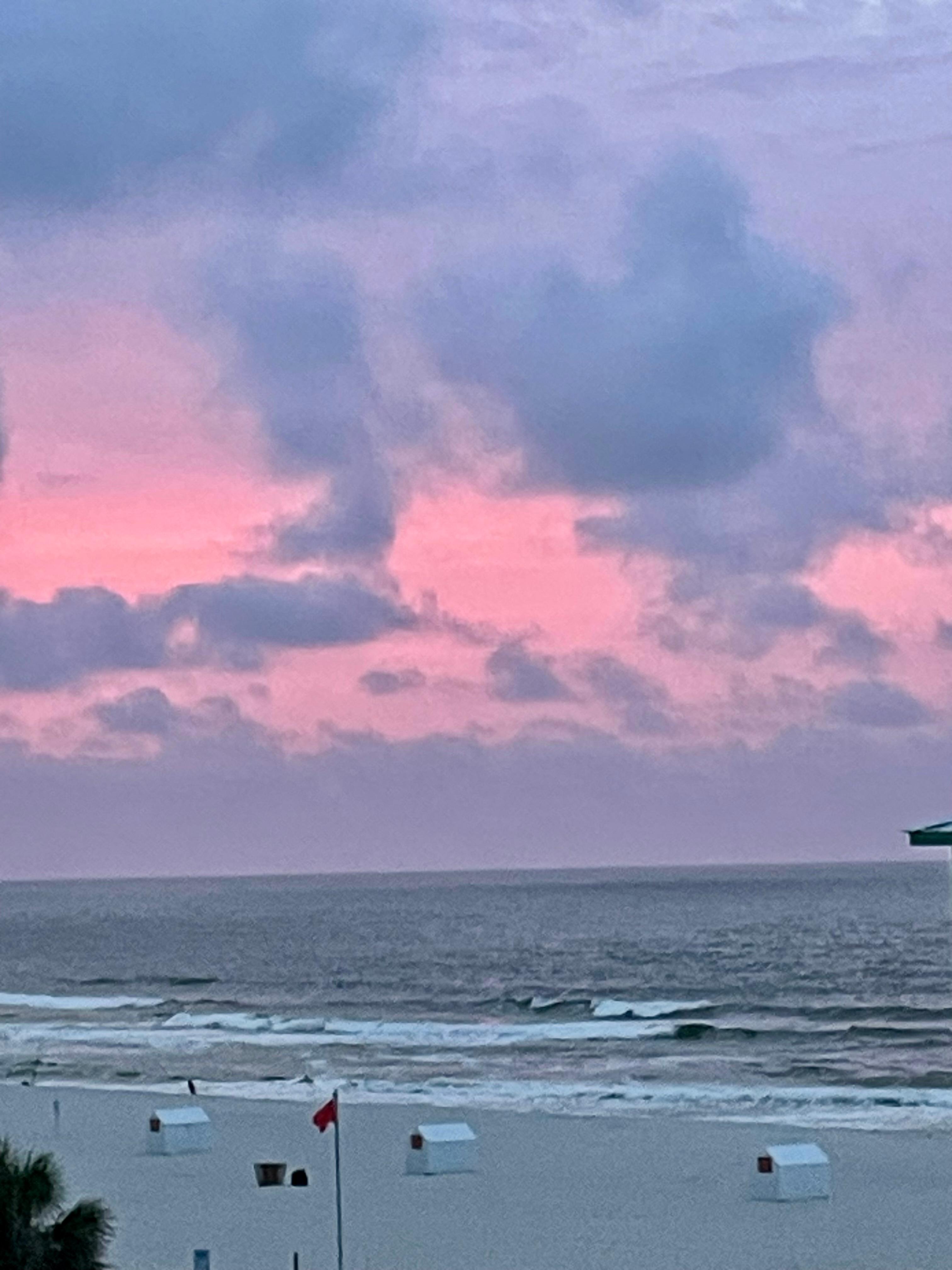 Sunrise from the deck.  